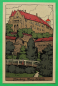 Preview: AK Nürnberg / 1910-20 / Litho / Burg Südseite / Künstler Steinzeichnung Stein-Zeichnung / Monogramm L